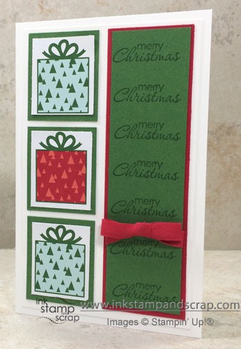 stampin up ribbon, designer series paper
